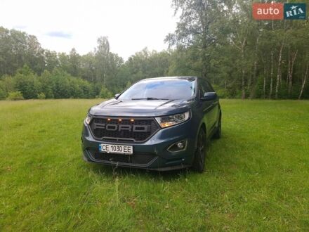 Синий Форд Эдж, объемом двигателя 2 л и пробегом 199 тыс. км за 14500 $, фото 1 на Automoto.ua