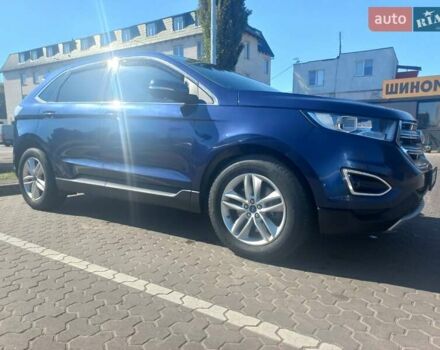 Синий Форд Эдж, объемом двигателя 2 л и пробегом 143 тыс. км за 17300 $, фото 1 на Automoto.ua