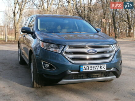 Синій Форд Едж, об'ємом двигуна 2 л та пробігом 131 тис. км за 15600 $, фото 1 на Automoto.ua