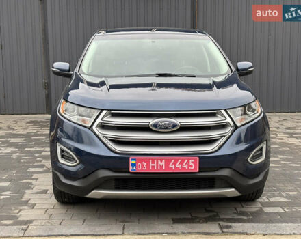 Синий Форд Эдж, объемом двигателя 2 л и пробегом 200 тыс. км за 14400 $, фото 1 на Automoto.ua