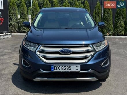 Синий Форд Эдж, объемом двигателя 2 л и пробегом 121 тыс. км за 17999 $, фото 1 на Automoto.ua