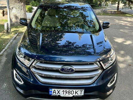 Форд Едж 2017 у Харкові на Automoto.ua Синій Форд Едж, об'ємом двигуна 2 л та пробігом 77 тис. км за 18990 $, фото 1 на Automoto.ua
