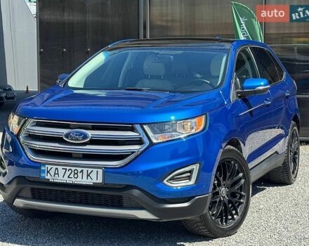 Синий Форд Эдж, объемом двигателя 2 л и пробегом 80 тыс. км за 14900 $, фото 1 на Automoto.ua