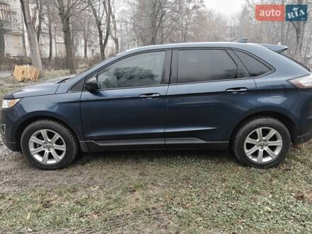 Синій Форд Едж, об'ємом двигуна 2 л та пробігом 75 тис. км за 16200 $, фото 1 на Automoto.ua