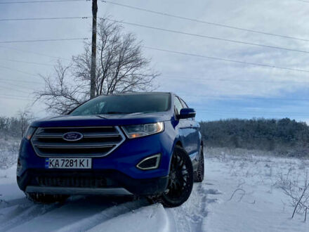Синій Форд Едж, об'ємом двигуна 2 л та пробігом 75 тис. км за 17000 $, фото 1 на Automoto.ua