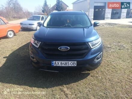 Синий Форд Эдж, объемом двигателя 2 л и пробегом 85 тыс. км за 10999 $, фото 1 на Automoto.ua