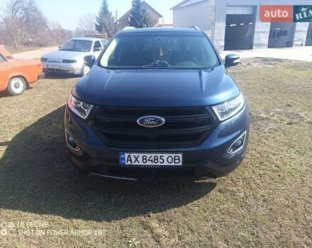 Синий Форд Эдж, объемом двигателя 2 л и пробегом 85 тыс. км за 10999 $, фото 1 на Automoto.ua