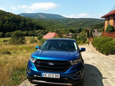 Синий Форд Эдж, объемом двигателя 2 л и пробегом 120 тыс. км за 17000 $, фото 1 на Automoto.ua