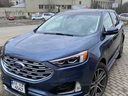 Синий Форд Эдж, объемом двигателя 2 л и пробегом 91 тыс. км за 26500 $, фото 1 на Automoto.ua