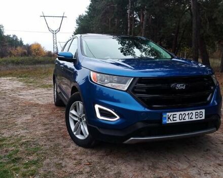 Синий Форд Эдж, объемом двигателя 2 л и пробегом 120 тыс. км за 18500 $, фото 1 на Automoto.ua