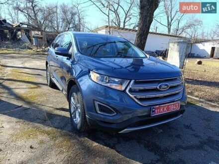 Синий Форд Эдж, объемом двигателя 2 л и пробегом 90 тыс. км за 18000 $, фото 1 на Automoto.ua