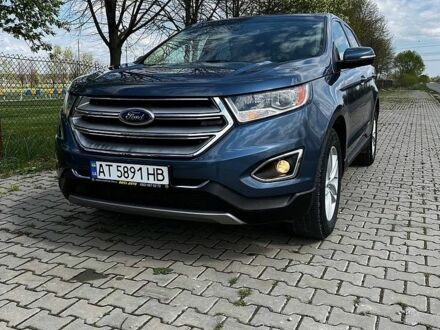 Синий Форд Эдж, объемом двигателя 2 л и пробегом 128 тыс. км за 15500 $, фото 1 на Automoto.ua