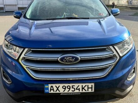Синий Форд Эдж, объемом двигателя 2 л и пробегом 143 тыс. км за 9250 $, фото 1 на Automoto.ua