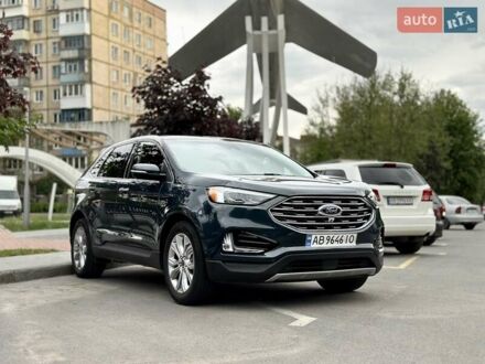 Синий Форд Эдж, объемом двигателя 2 л и пробегом 53 тыс. км за 27000 $, фото 1 на Automoto.ua