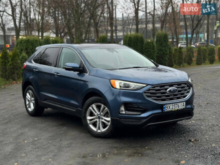 Синий Форд Эдж, объемом двигателя 2 л и пробегом 120 тыс. км за 18000 $, фото 1 на Automoto.ua