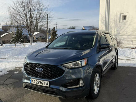 Синий Форд Эдж, объемом двигателя 2 л и пробегом 95 тыс. км за 17300 $, фото 1 на Automoto.ua