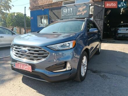 Синий Форд Эдж, объемом двигателя 2 л и пробегом 75 тыс. км за 16500 $, фото 1 на Automoto.ua
