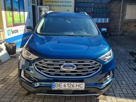 Синий Форд Эдж, объемом двигателя 2 л и пробегом 74 тыс. км за 20500 $, фото 1 на Automoto.ua