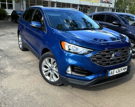 Синий Форд Эдж, объемом двигателя 2 л и пробегом 49 тыс. км за 19300 $, фото 1 на Automoto.ua