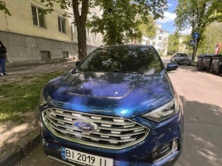 Синий Форд Эдж, объемом двигателя 2 л и пробегом 55 тыс. км за 21799 $, фото 1 на Automoto.ua