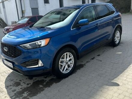Синий Форд Эдж, объемом двигателя 2 л и пробегом 59 тыс. км за 20800 $, фото 1 на Automoto.ua