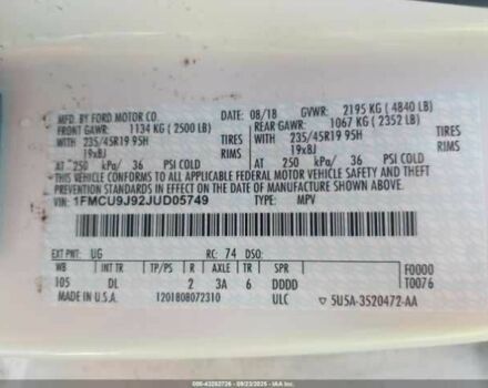 Белый Форд Эскейп, объемом двигателя 2 л и пробегом 65 тыс. км за 8000 $, фото 8 на Automoto.ua