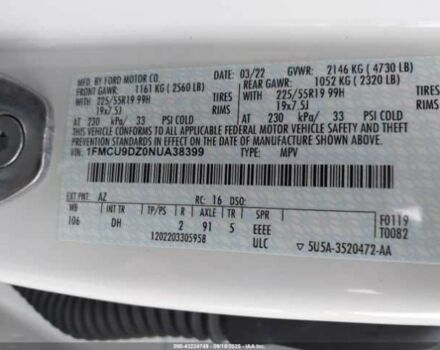 Белый Форд Эскейп, объемом двигателя 2.5 л и пробегом 73 тыс. км за 5000 $, фото 8 на Automoto.ua