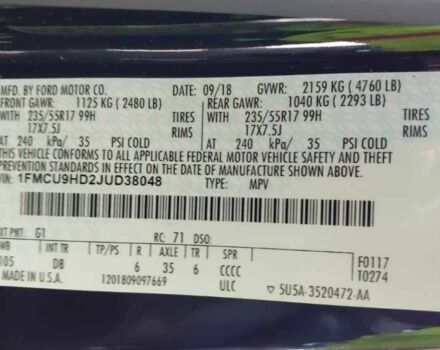 Чорний Форд Ескейп, об'ємом двигуна 1.5 л та пробігом 169 тис. км за 9300 $, фото 8 на Automoto.ua