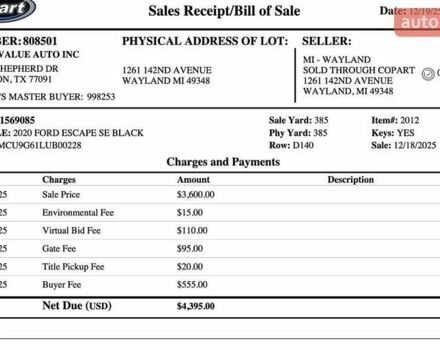Черный Форд Эскейп, объемом двигателя 0 л и пробегом 80 тыс. км за 10000 $, фото 13 на Automoto.ua
