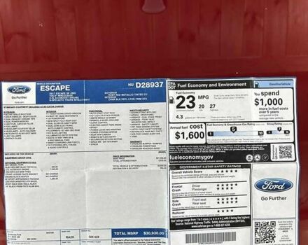 Красный Форд Эскейп, объемом двигателя 2 л и пробегом 170 тыс. км за 13500 $, фото 36 на Automoto.ua