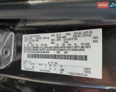 Форд Эскейп 2017 в Житомире на Automoto.ua Серый Форд Эскейп, объемом двигателя 1.5 л и пробегом 163 тыс. км за 1800 $, фото 11 на Automoto.ua