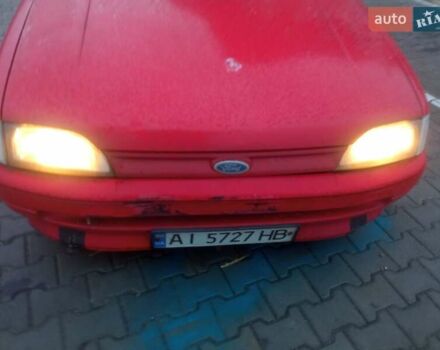 Красный Форд Эскорт, объемом двигателя 1.4 л и пробегом 233 тыс. км за 999 $, фото 7 на Automoto.ua