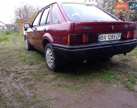 Червоний Форд Ескорт, об'ємом двигуна 1.39 л та пробігом 93 тис. км за 1325 $, фото 22 на Automoto.ua