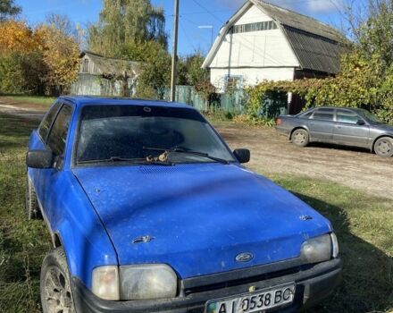 Синий Форд Эскорт, объемом двигателя 1.4 л и пробегом 250 тыс. км за 650 $, фото 2 на Automoto.ua