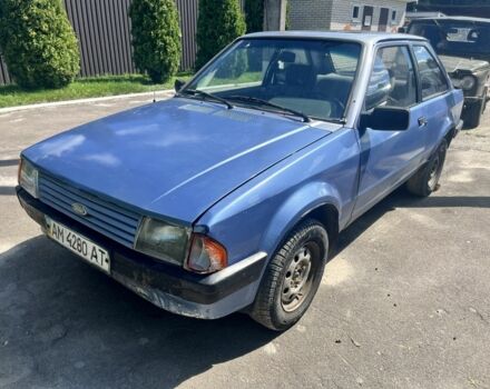 Синий Форд Эскорт, объемом двигателя 1.4 л и пробегом 150 тыс. км за 650 $, фото 1 на Automoto.ua