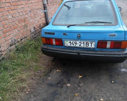 Синий Форд Эскорт, объемом двигателя 1.4 л и пробегом 54 тыс. км за 800 $, фото 4 на Automoto.ua