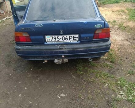 Синий Форд Эскорт, объемом двигателя 1 л и пробегом 1 тыс. км за 500 $, фото 2 на Automoto.ua