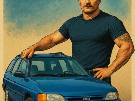 Синий Форд Эскорт, объемом двигателя 1.6 л и пробегом 220 тыс. км за 1099 $, фото 1 на Automoto.ua