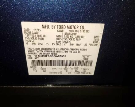 Синий Форд Эксплорер, объемом двигателя 3.5 л и пробегом 161 тыс. км за 2700 $, фото 12 на Automoto.ua