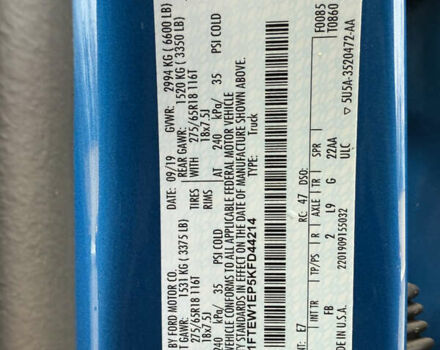 Синий Форд Ф-150, объемом двигателя 2.7 л и пробегом 72 тыс. км за 33500 $, фото 6 на Automoto.ua