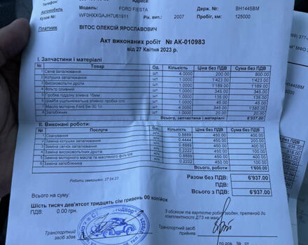 Чорний Форд Фієста, об'ємом двигуна 1.4 л та пробігом 127 тис. км за 5000 $, фото 8 на Automoto.ua