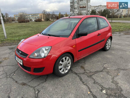 Красный Форд Фиеста, объемом двигателя 1.4 л и пробегом 210 тыс. км за 3650 $, фото 1 на Automoto.ua