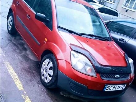 Красный Форд Фиеста, объемом двигателя 1.4 л и пробегом 164 тыс. км за 3600 $, фото 1 на Automoto.ua