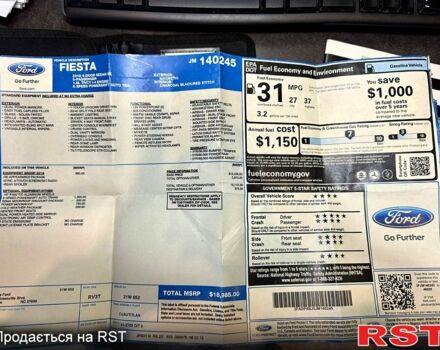 Форд Фієста, об'ємом двигуна 16 л та пробігом 75 тис. км за 9500 $, фото 13 на Automoto.ua