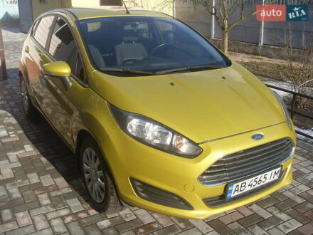Желтый Форд Фиеста, объемом двигателя 1 л и пробегом 190 тыс. км за 6100 $, фото 1 на Automoto.ua