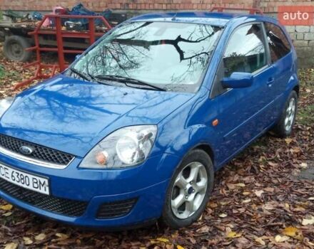 Синий Форд Фиеста, объемом двигателя 1.4 л и пробегом 248 тыс. км за 3550 $, фото 2 на Automoto.ua