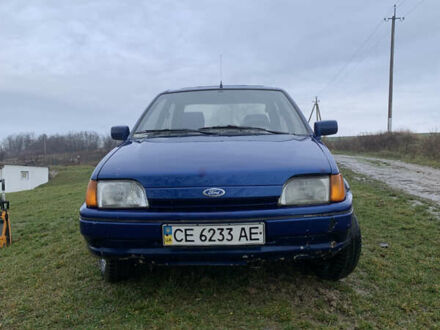 Синий Форд Фиеста, объемом двигателя 1.3 л и пробегом 200 тыс. км за 1000 $, фото 1 на Automoto.ua