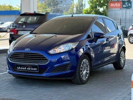 Синий Форд Фиеста, объемом двигателя 1 л и пробегом 72 тыс. км за 7599 $, фото 1 на Automoto.ua