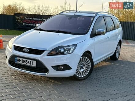 Белый Форд Фокус, объемом двигателя 2 л и пробегом 186 тыс. км за 5950 $, фото 1 на Automoto.ua