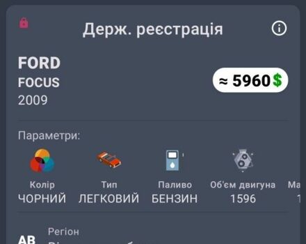 Чорний Форд Фокус, об'ємом двигуна 0 л та пробігом 240 тис. км за 5700 $, фото 13 на Automoto.ua